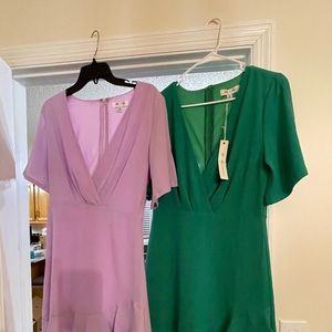 Medium dresses - lilac NWOT and green is NWT - $15/each